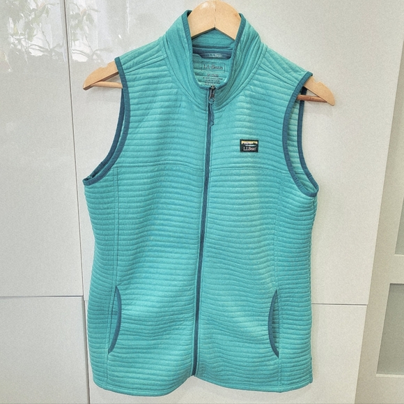 L.L. Bean Airlight Full-Zip Vest Teal Green Sleeveless Lightweight Women's M - Picture 16 of 17
